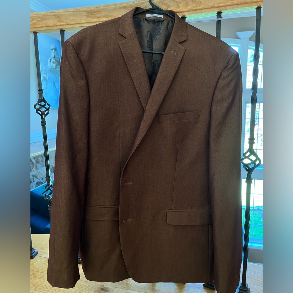 Bar III man coat, hard to tell but it is like a dark brown.